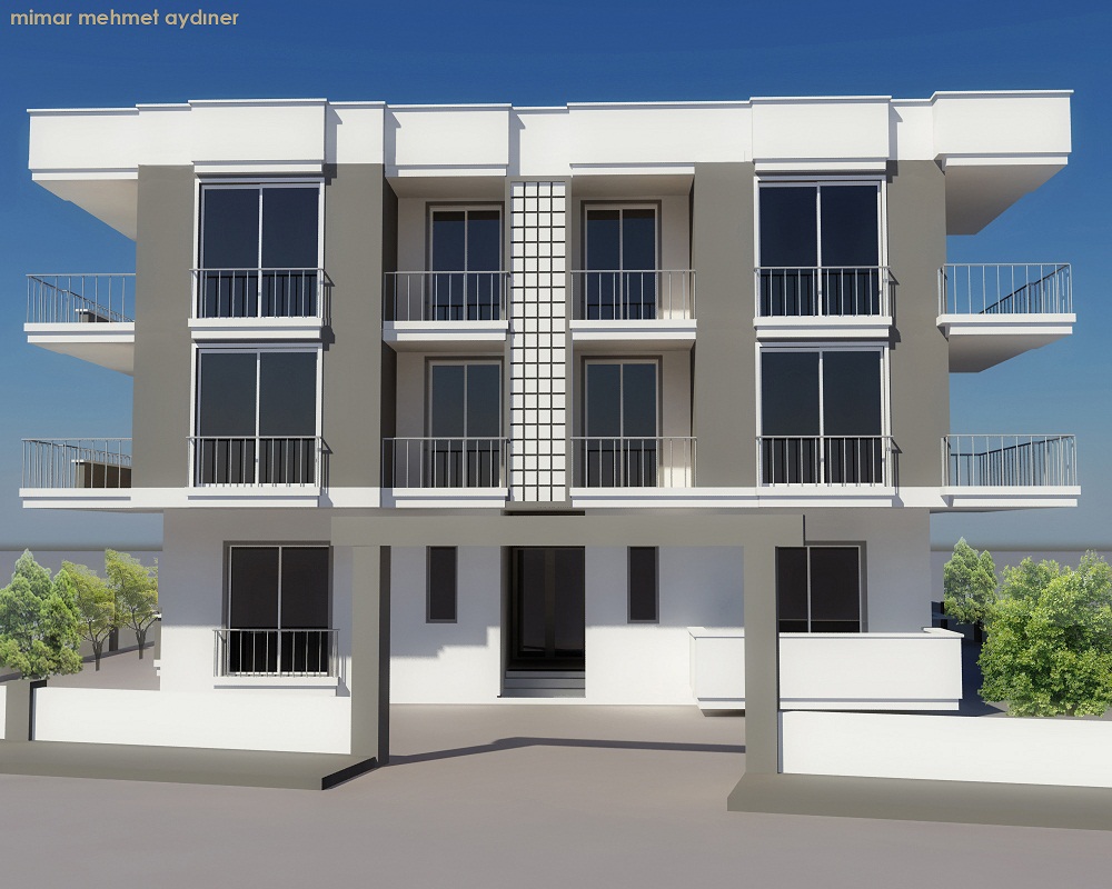 Mimar Mehmet Aydıner Antalya�da Çeşitli Konut Projeleri 3DS Max