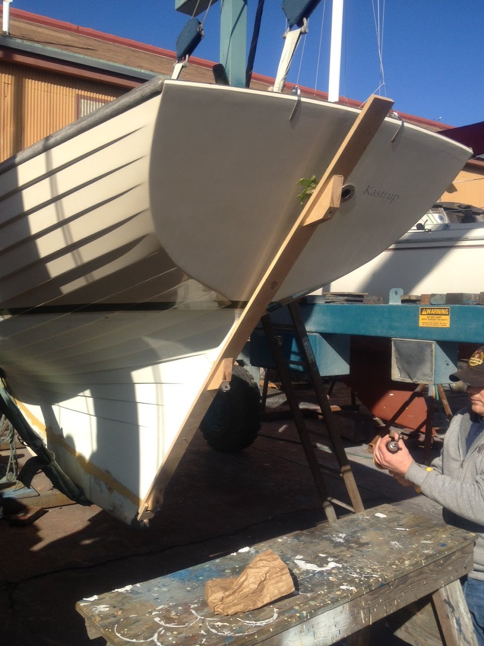 All Kinds of Junk Drillin' Holes in the Boat