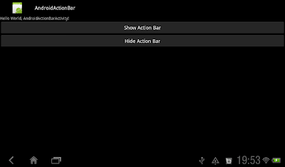 Action Bar On Action Bar On