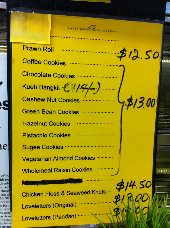 FoodieFC LE Cafe Confectionery & Pastry (Middle Road) 2nd Post