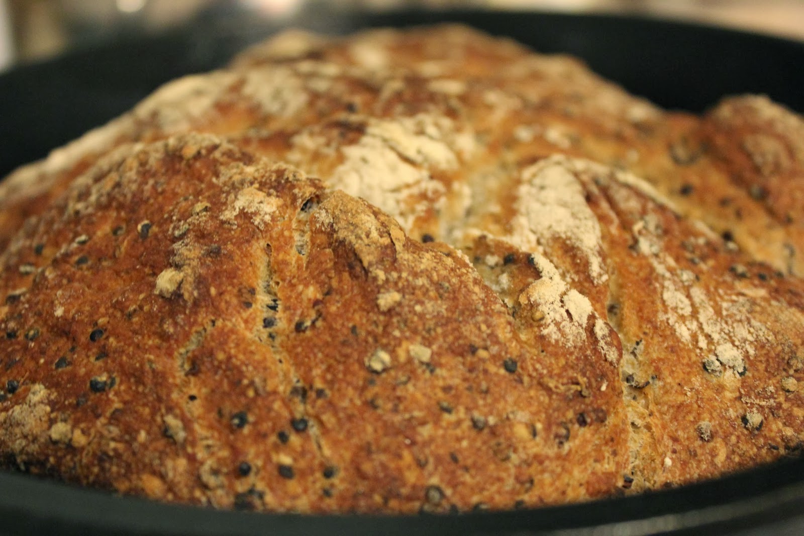 UnProcessing My World Dutch Oven Artisan Quinoa Bread