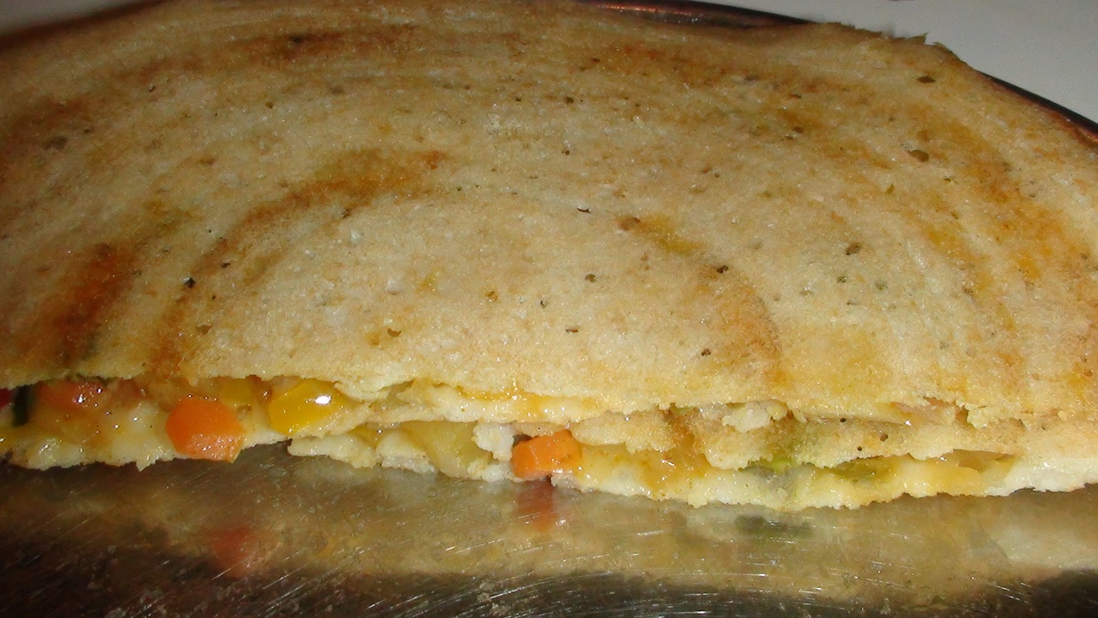 Masala dosa in Quesadilla style