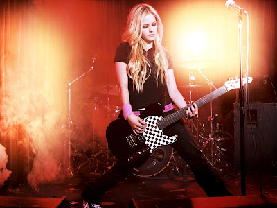 Avril With Guitar