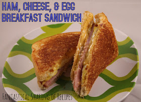 Ham, Cheese, & Egg Breakfast Sandwich | The perfect way to start your morning #recipe 