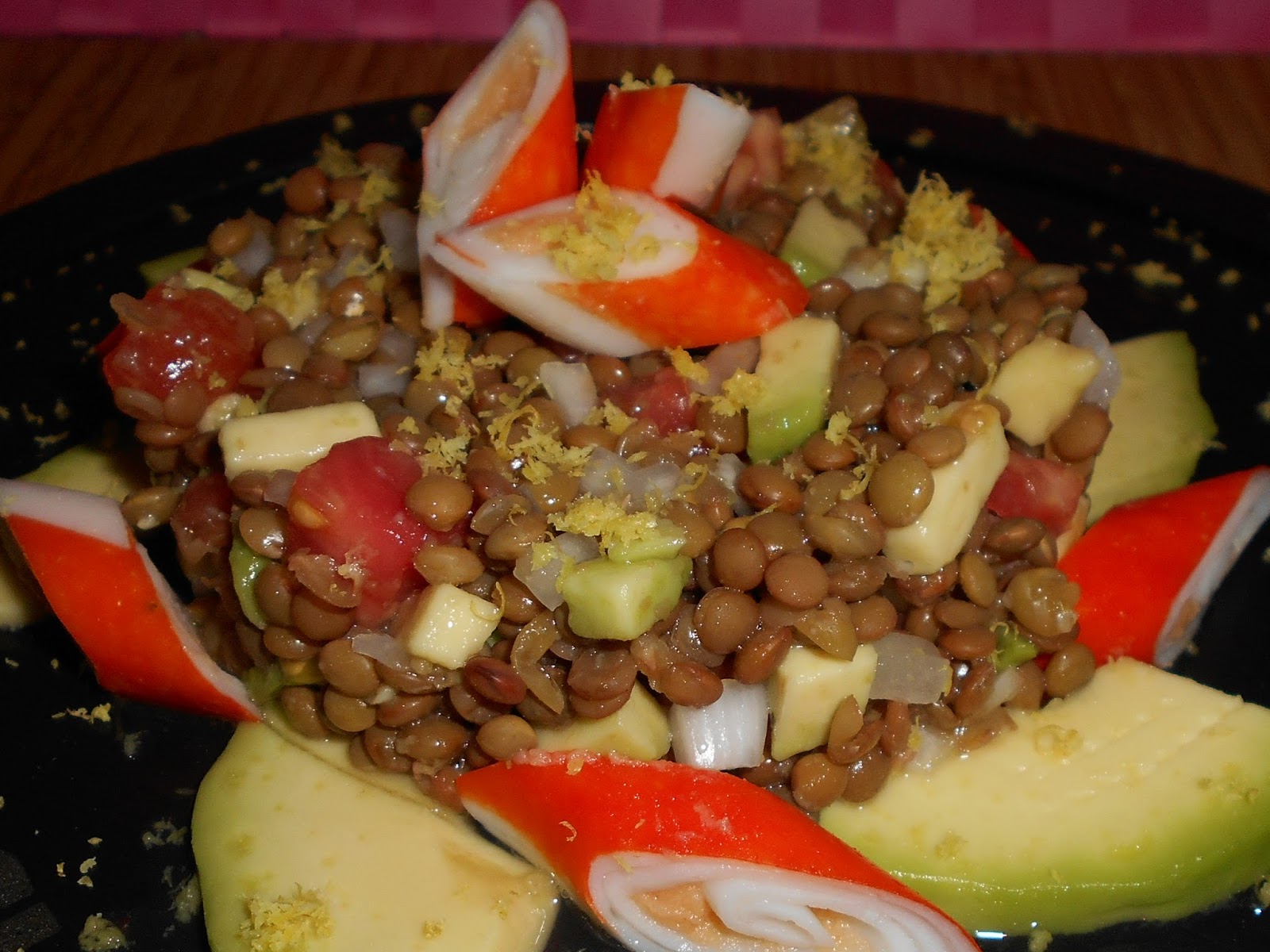 EL BLOG DE DEBORA, MIS RECETAS DEL DIA A DIA: ENSALADA DE LENTEJAS Y