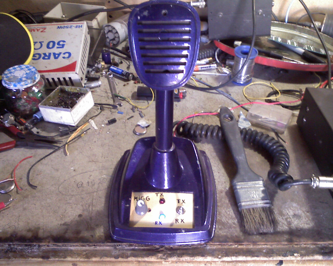 Antena Zero Microfone amplificado para rádio PX