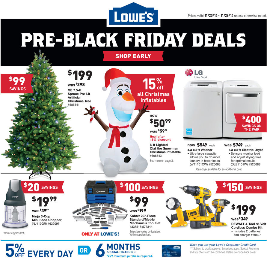 Lowe's PreBlack Friday Deals Now Through 11/26 My DFW Mommy