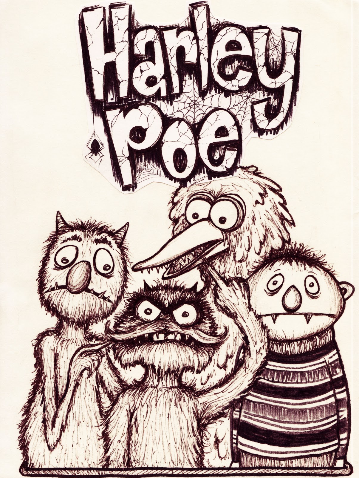 The Art and Obsessions of Mr. Joe Whiteford Harley Poe on TOUR!!!