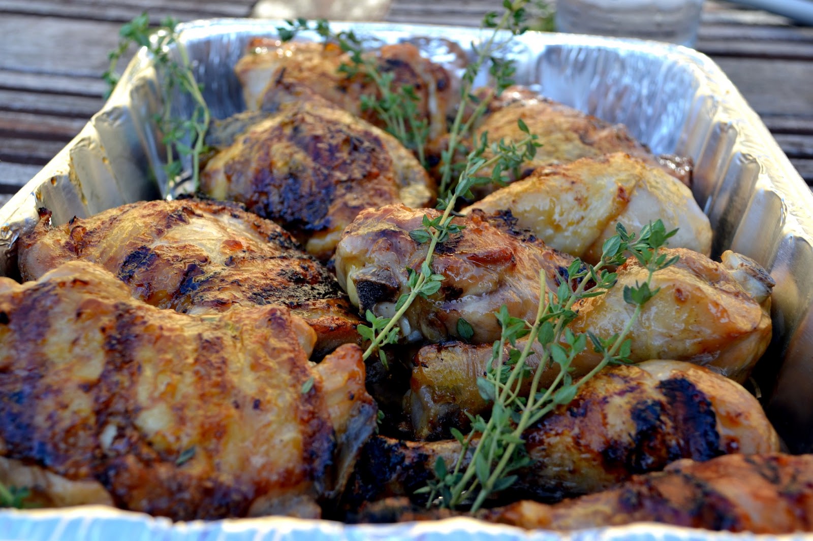 Hardly Housewives Apricot Glazed Grilled Chicken