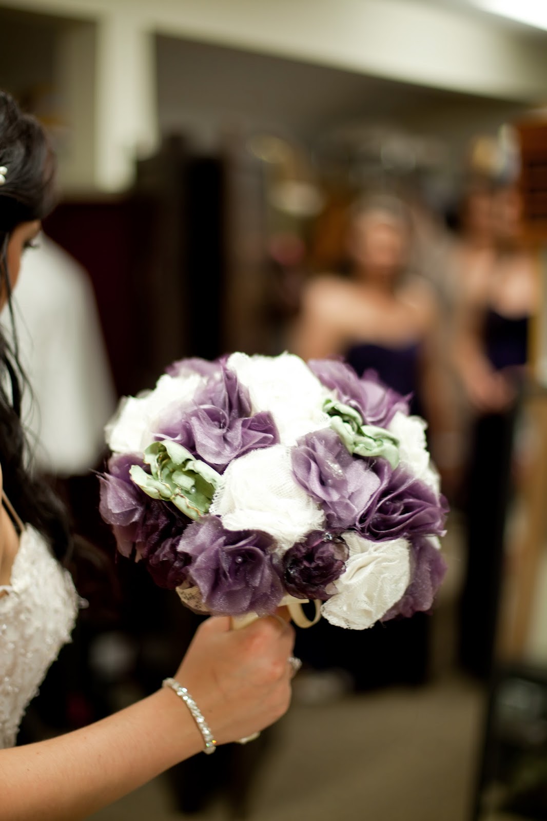 The Diy Rustic Bride Diy Fabric Flower Bouquet
