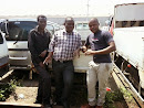 With Mr Adam Siyachamwaika after he bought a 1.5tonne truck