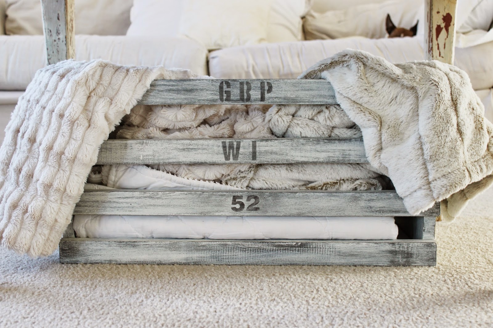 Happy At Home How to Make Your Own Rustic Crate