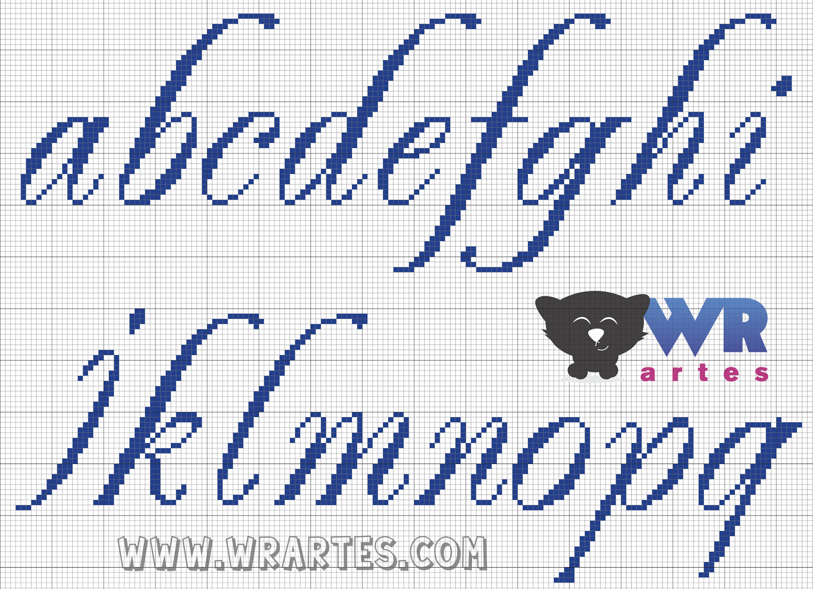 Letras Cursivas Em Ponto Cruz Suzana Ponto Cruz: Monogramas - Temas para letras Cursivas