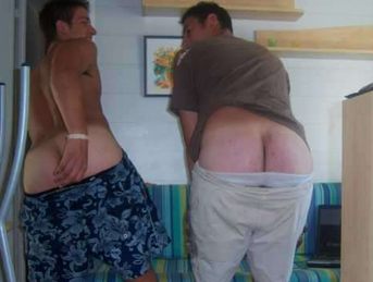 Straight Guys Mooning