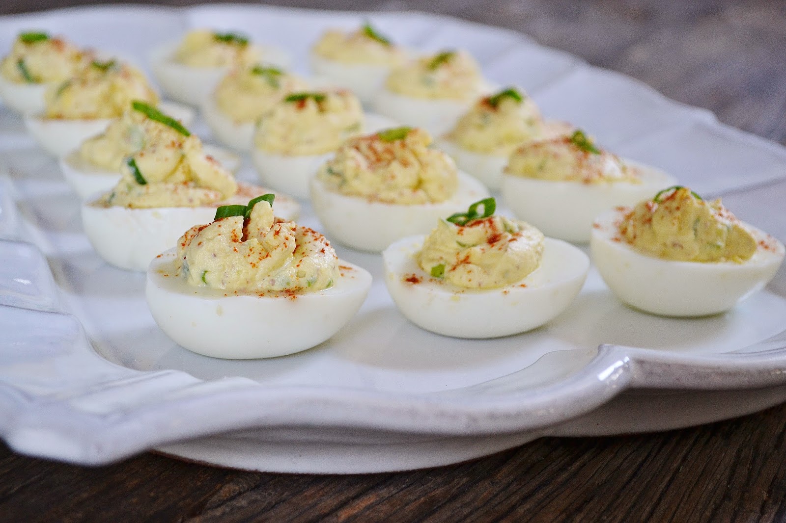 ...with a lil' twist Greek Yogurt Deviled Eggs