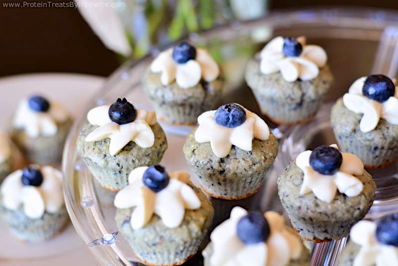 Protein Treats By Nicolette Mini Blueberry Cheesecake