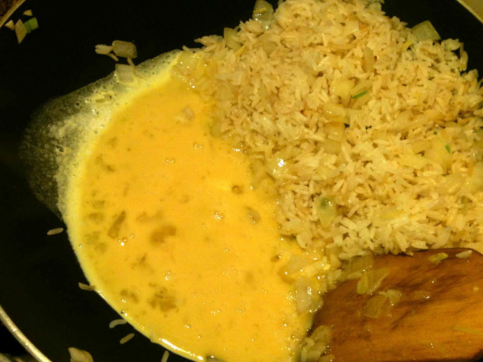 cookng Dungeness Crab and Ginger Egg Fried Rice