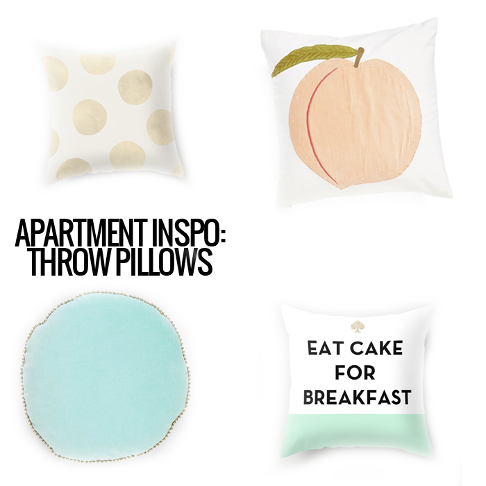 Apartment Inspo Throw Pillows life according to francesca
