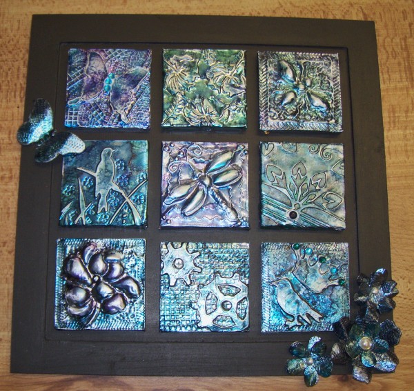 My Take on Craft Metal Embossed Tiles