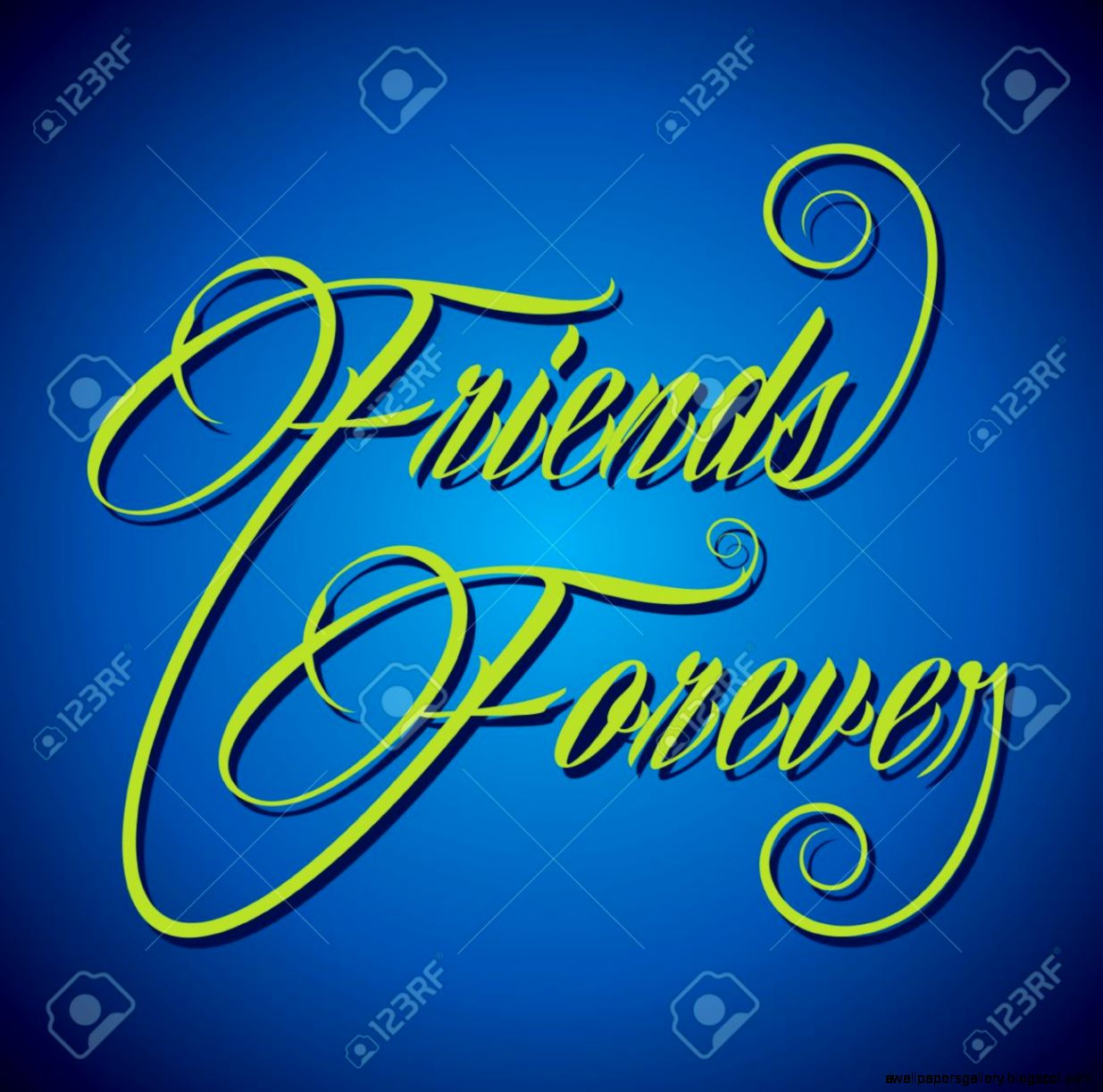 Creative Calligraphy Of Text Friends Forever Vector Illustration Creative Calligraphy Of Text Friends Forever Vector Illustration