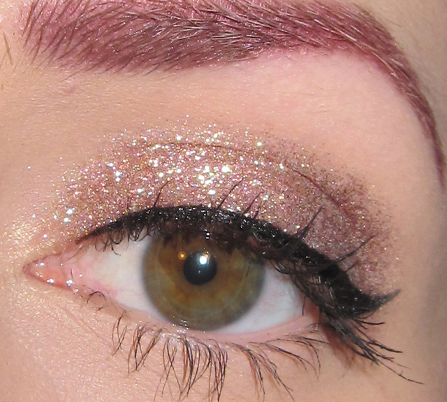 Glitter is my Crack Simple Neutral Glitter Eye Makeup Look
