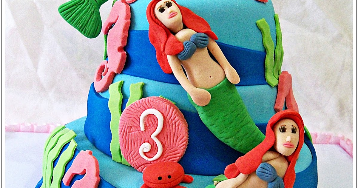 TATLI HAYAT PASTA TASARIM ARİEL DENİZ KIZI PASTASI