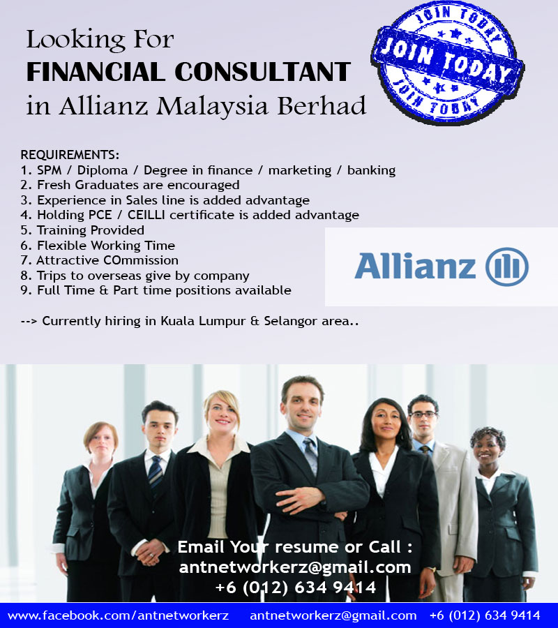 ANT NetworkerZ Risk Management Hiring Financial Consultant in Allianz