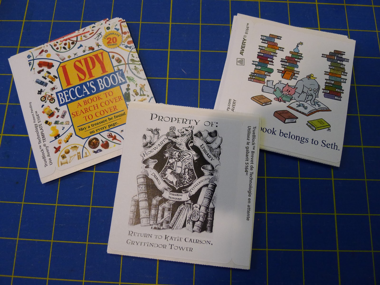 Pieces by Polly Hogwarts Library Book Plates Free Printable for