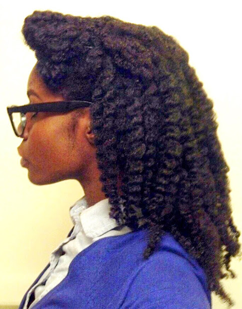 waist length natural hair 4c