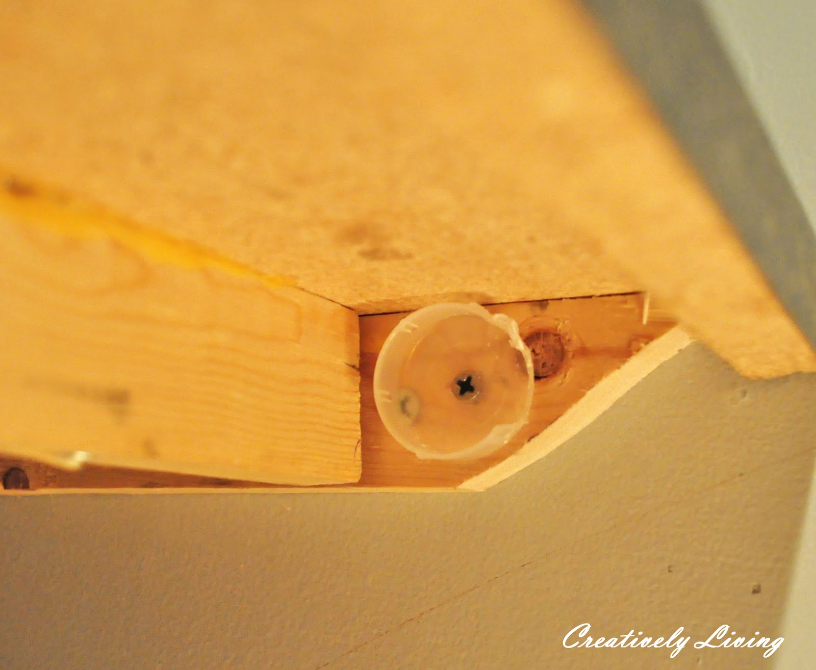 DIY Desk Skirt...aka...How to Hide Ugly Things! Creatively Living Blog