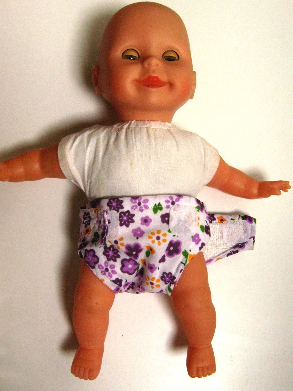 Virtage Gets Crafty Doll cloth nappy tutorial