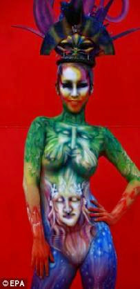 nternational Body Painting Festival: Kaleidoscope of colour as