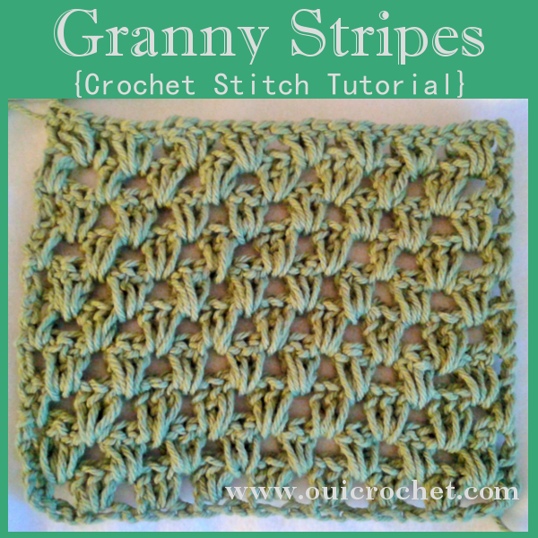 Granny Stripes Crochet Stitch Tutorial