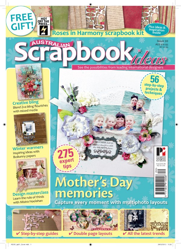 kerrie gurney Australian Scrapbook Ideas Magazine 20 Scrap Therapy