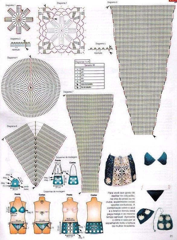 Irish crochet & CROCHET SWIMSUIT ЛЕТНИЙ КОМПЛЕКТ