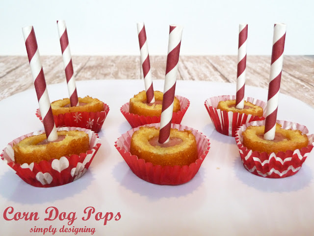 #ad Corn Dog Pops | a simple and fun appetizer | #appetizer #recipe #getcorny #cbias