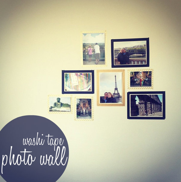 Omiyage Blogs Back to Basics Washi Tape Photo Wall