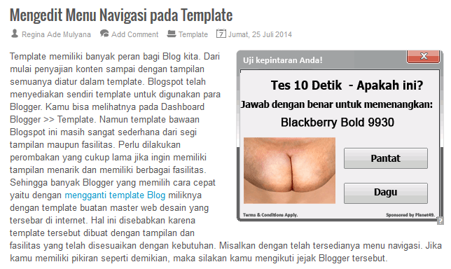 Memasang Iklan di Atas dan Bawah Posting Memasang Iklan di Atas dan Bawah Posting