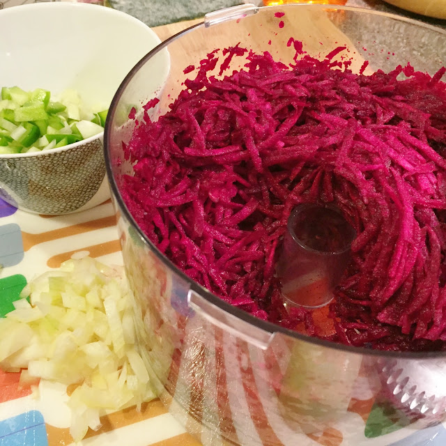 Whisking Through Life Beet Hash aka Red Flannel Hash
