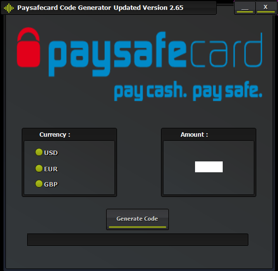 Paysafecard Generator V.7.rar Updated