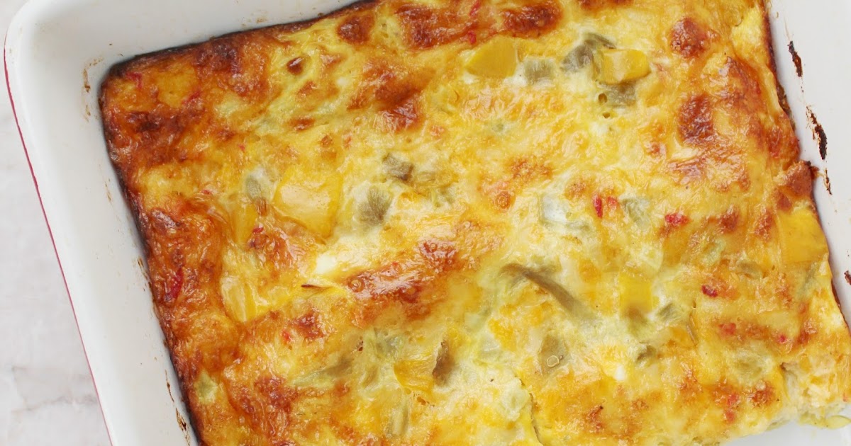 Stew or a Story Green Chile Strata (with leftover Pimento Cheese!)