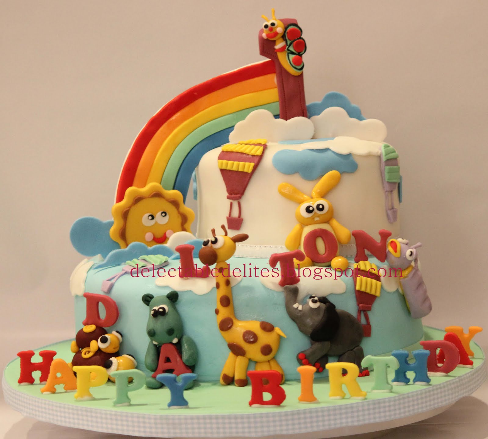 Delectable Delites Baby Tv Theme Cake For Dalton S 1st Birthday