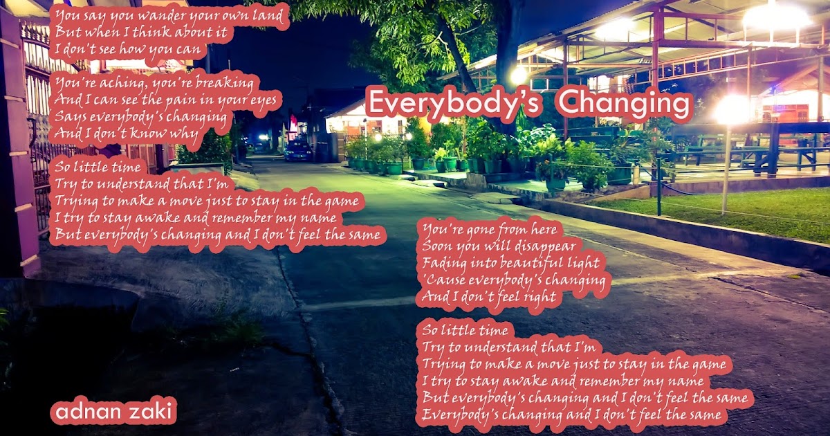 Adnan Zaki Keane Everybody S Changing