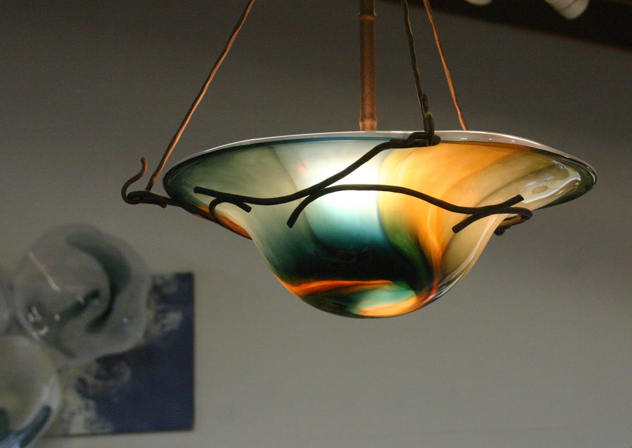Nicholson Blown Glass Pendant Lighting sale March 5 in the studio!