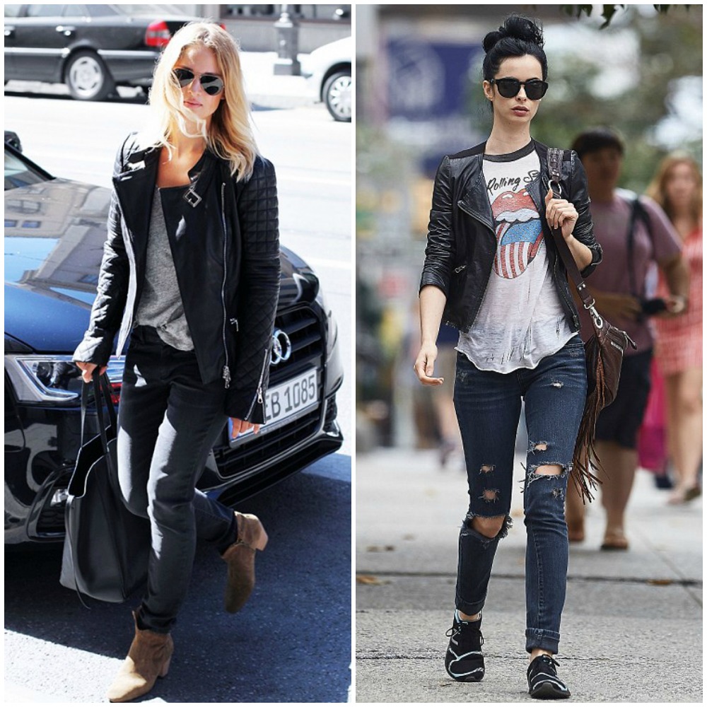 rock chic - black skinny jeans - top uk fashion blog trends 2014 street style outfits 