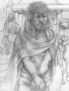 Crowning with Thorns. Pencil on paper. 9x12in. 2014 Crowning with Thorns. Pencil on paper. 9x12in. 2014