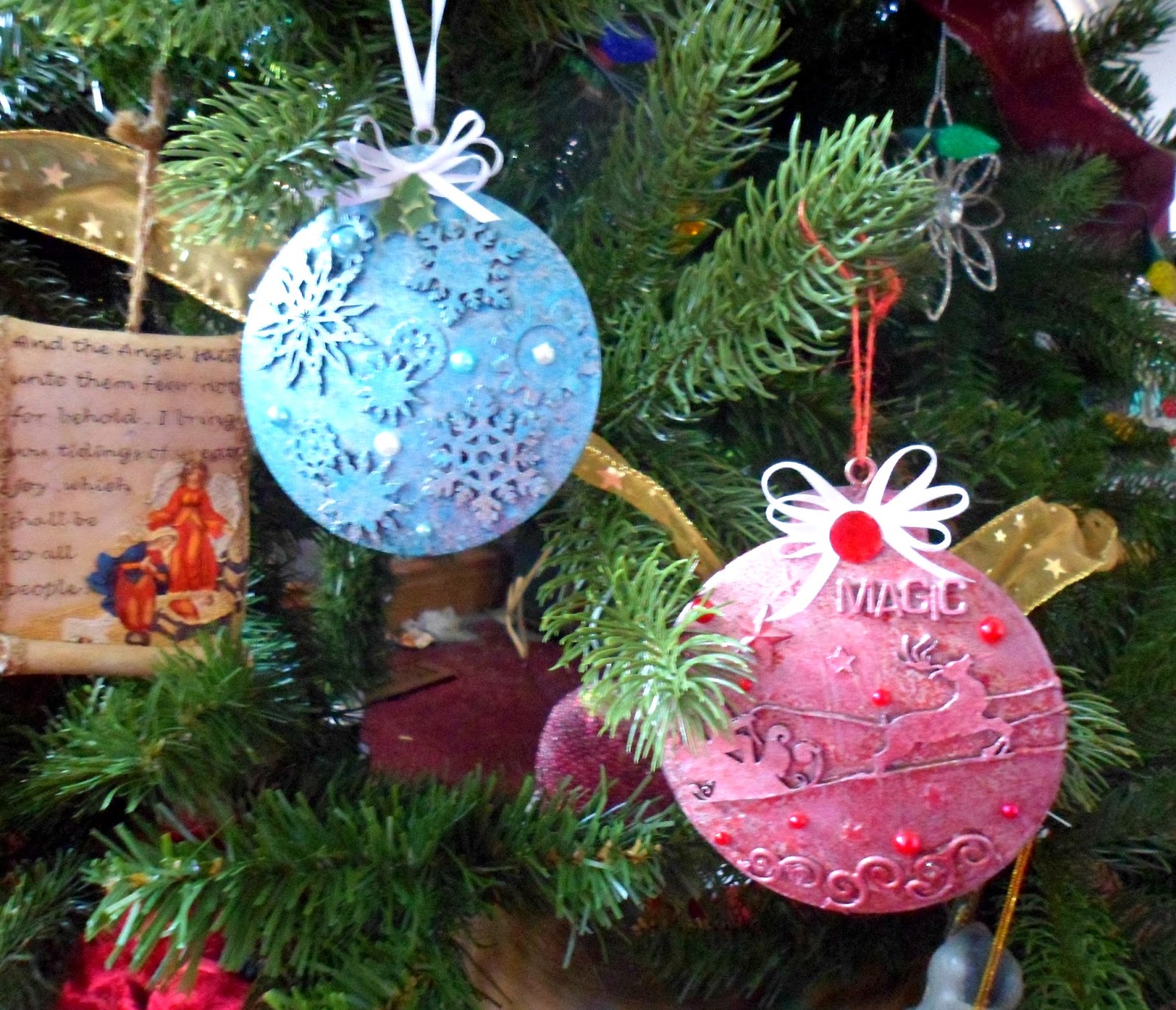 Gypsy Soul Laser Cuts Metal Christmas ornaments by Lynne