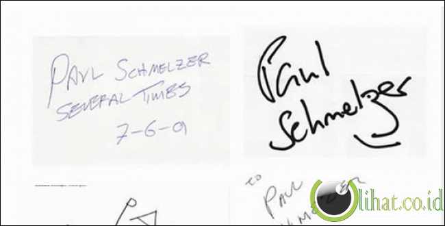 Meminta artis membuat tanda tangan dengan nama fans sendiri Meminta artis membuat tanda tangan dengan nama fans sendiri