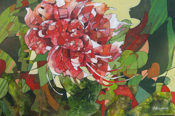 Solitary Peony 24x36"