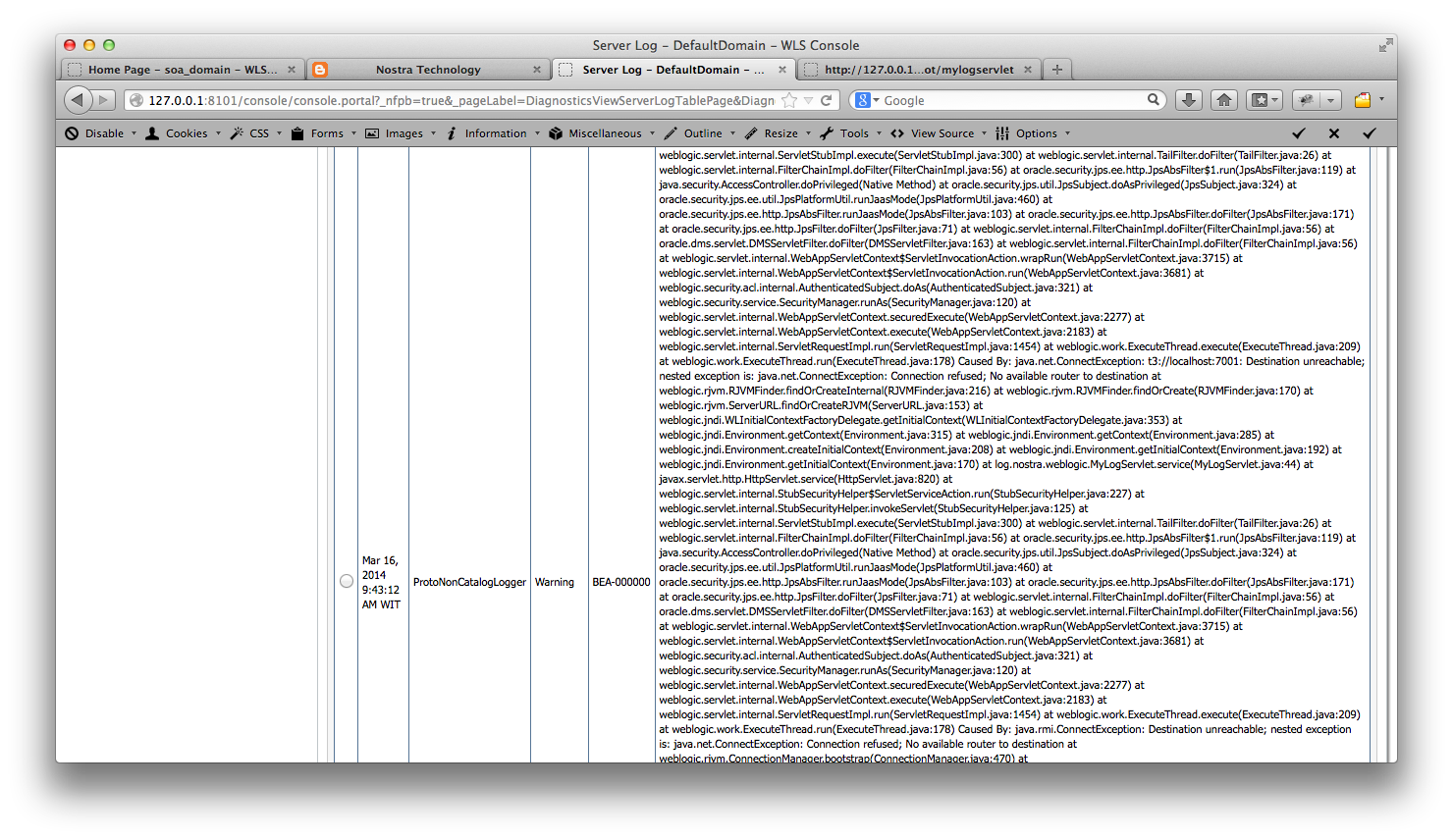 Nostra Technology Memanfaatkan NonCatalogLogger untuk log aplikasi